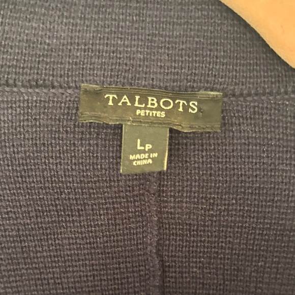 Talbots Navy Jacket with Pink Trim - Picture 2 of 3